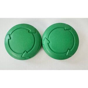 2-Pack Green Stress Relief Squeeze Toys 3” Foam Round Fidget Sensory Coins New